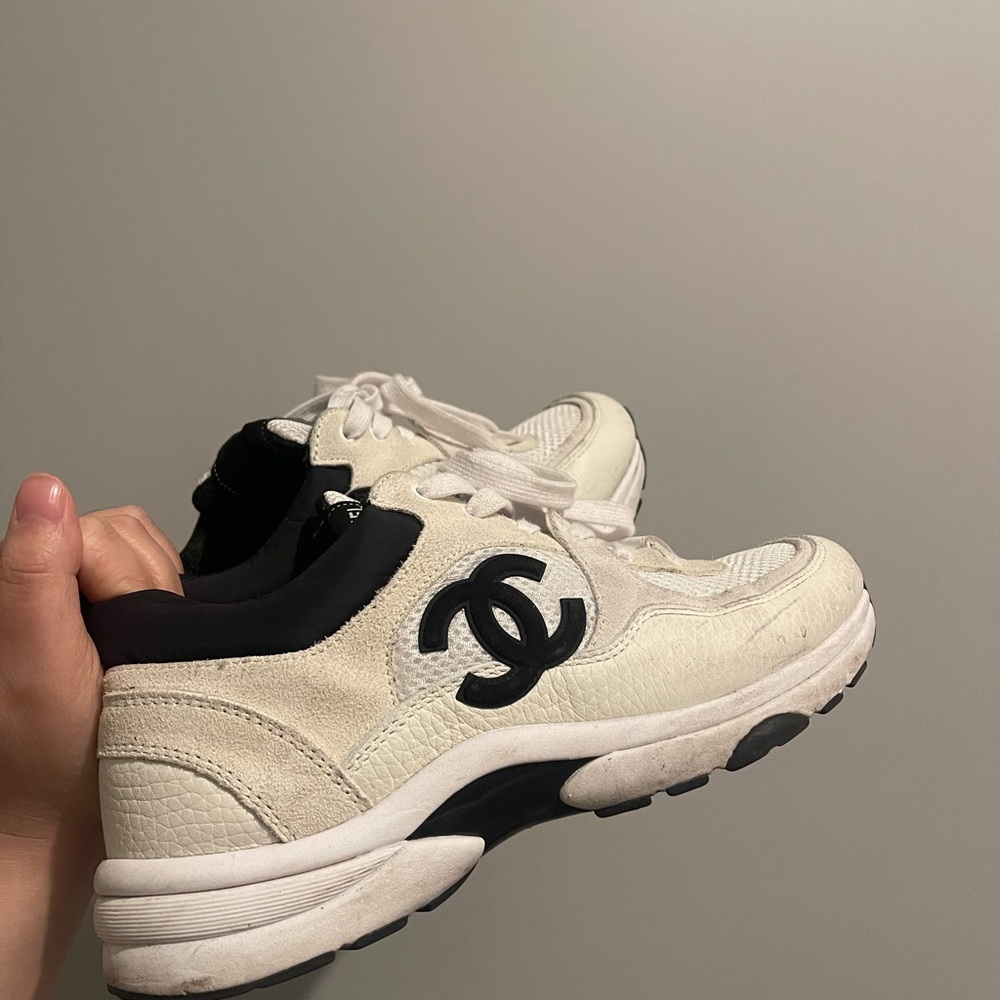 Chanel white shoes